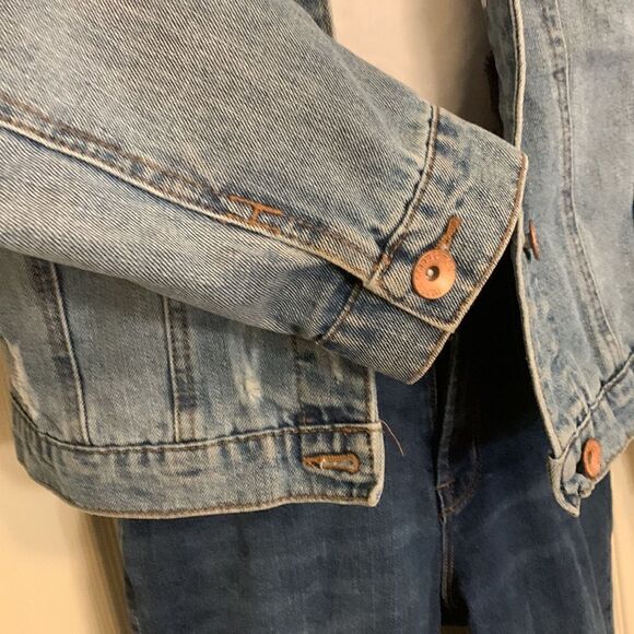 CI SONO, denim jacket, XL, distressed, excellent condition, great look - Picture 4 of 11